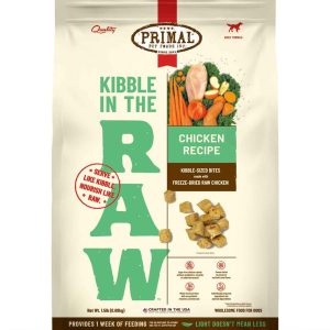 Primal Pet Foods Canine Kibble in the Raw Dog Food, Chicken Recipe