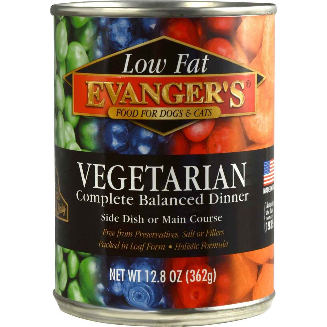 Evangers Super Premium All Fresh Vegetarian Dinner Wet Dog and Cat Food, 12.5 Ounces