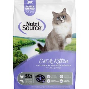 NutriSource Grain Free Chicken and Salmon Dry Cat/Kitten Food
