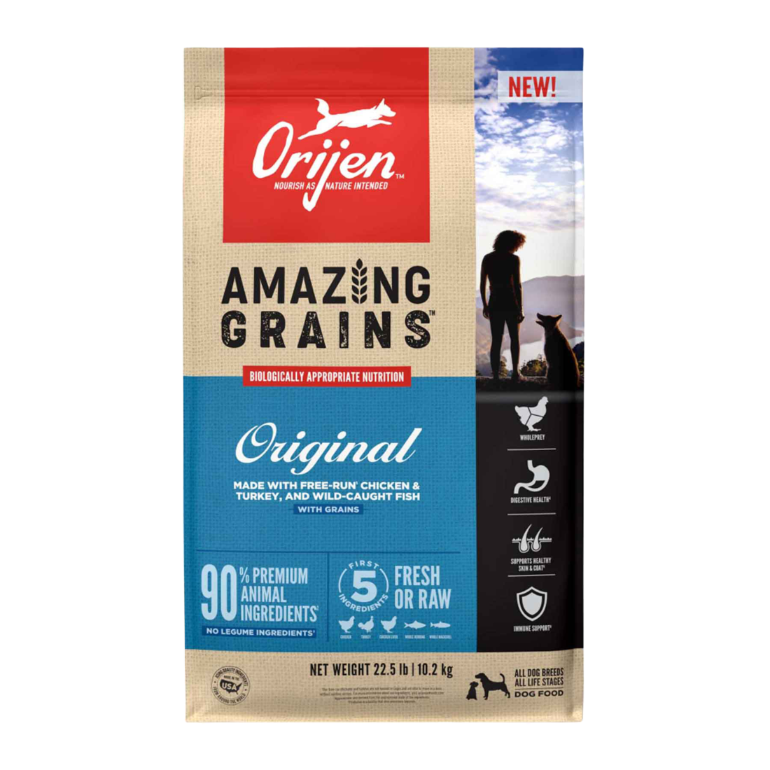 ORIJEN® Dry Dog Food, High Protein, Amazing Grains Original