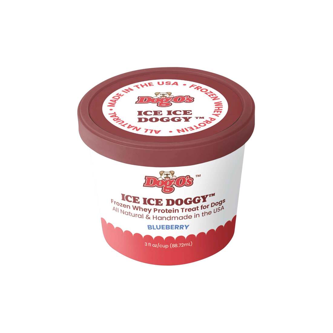 Dog-os Frozen Ice Ice Doggy Dog Treat, Blueberry