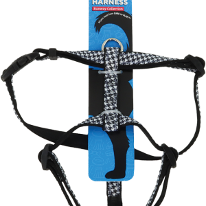 Play On Puffy Dog Harness, Houndstooth
