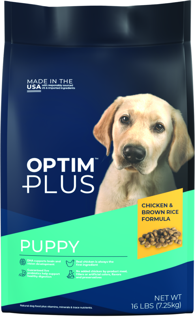 OptimPlus Puppy Chicken & Brown Rice Formula Dry Dog Food