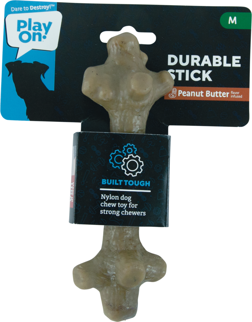 Play On Heavy Chew Peanut Butter Stick, Medium