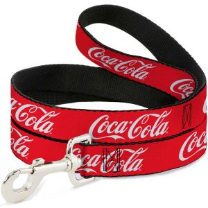 Buckle Down Coca Cola Dog Leash, 6 Foot