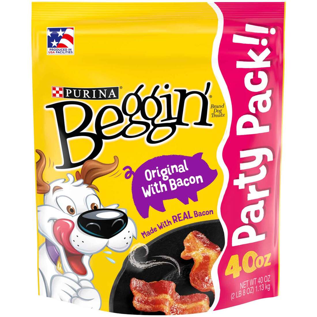 Purina Beggin' Strips Real Meat Dog Treats, Original With Bacon - Image 2