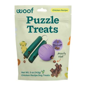 Woof Puzzle Dog Treats, 5 Ounce