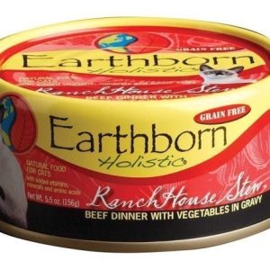 Earthborn Holistic? Natural Wet Cat Food, Grain Free RanchHouse Stew Beef Dinner with Vegetables in