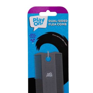 Play On Dual Sided Flea/Dust Comb for Dogs