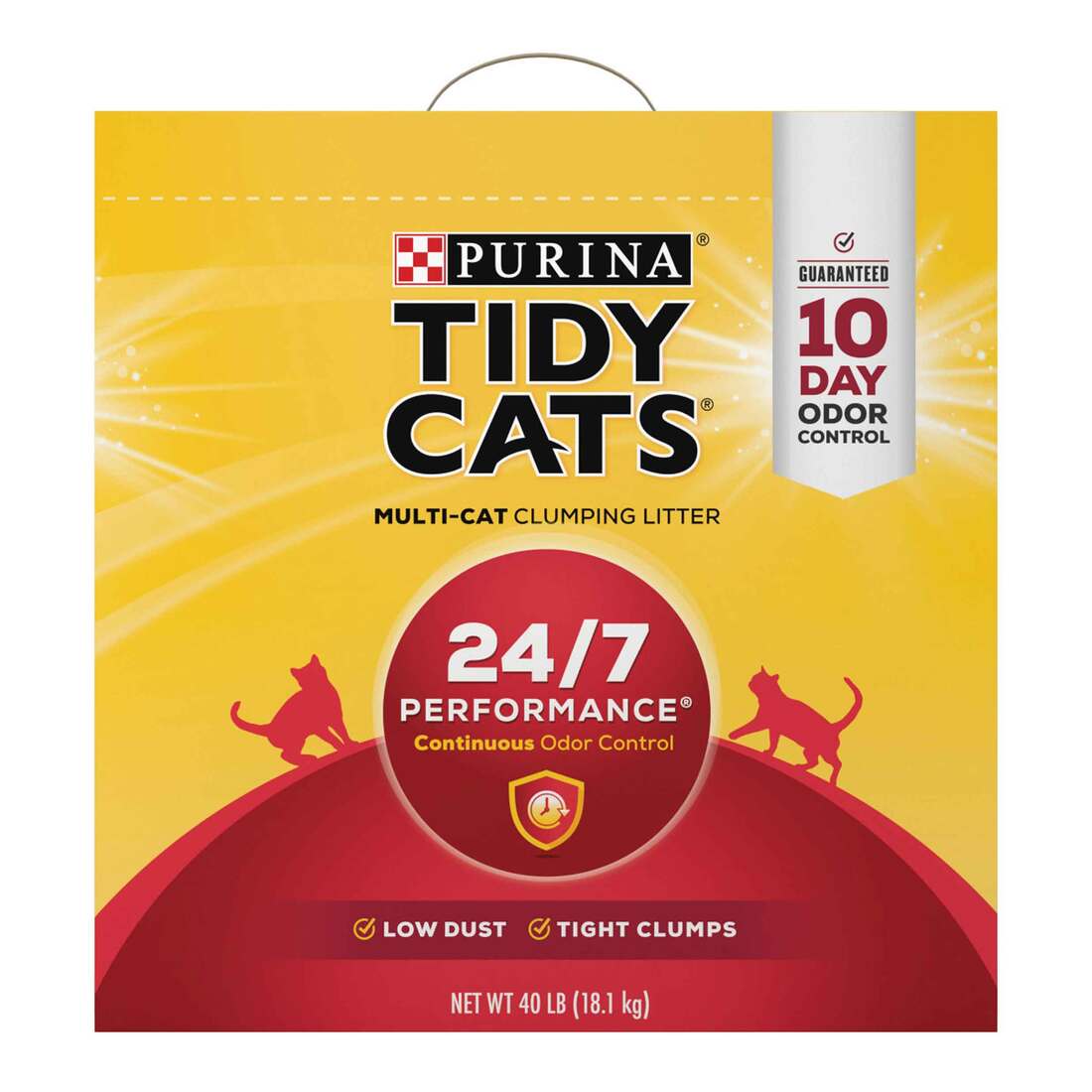 Purina Tidy Cats Clumping Cat Litter, 24/7 Performance Multi Cat Litter - Image 2