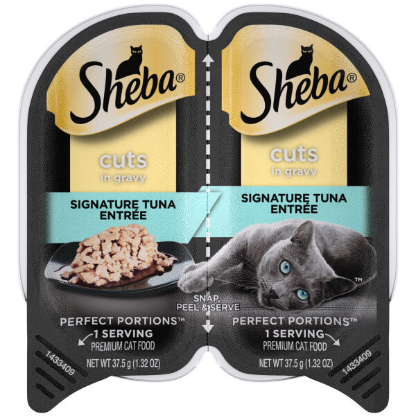 Sheba Perfect Portions Cuts in Gravy Signature Tuna Entree Premium Pack Cat Food