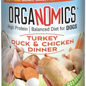 Evangers Organomics Grain-Free Wet Dog Food, Duck, Turkey, Chicken, 12.8 Ounces