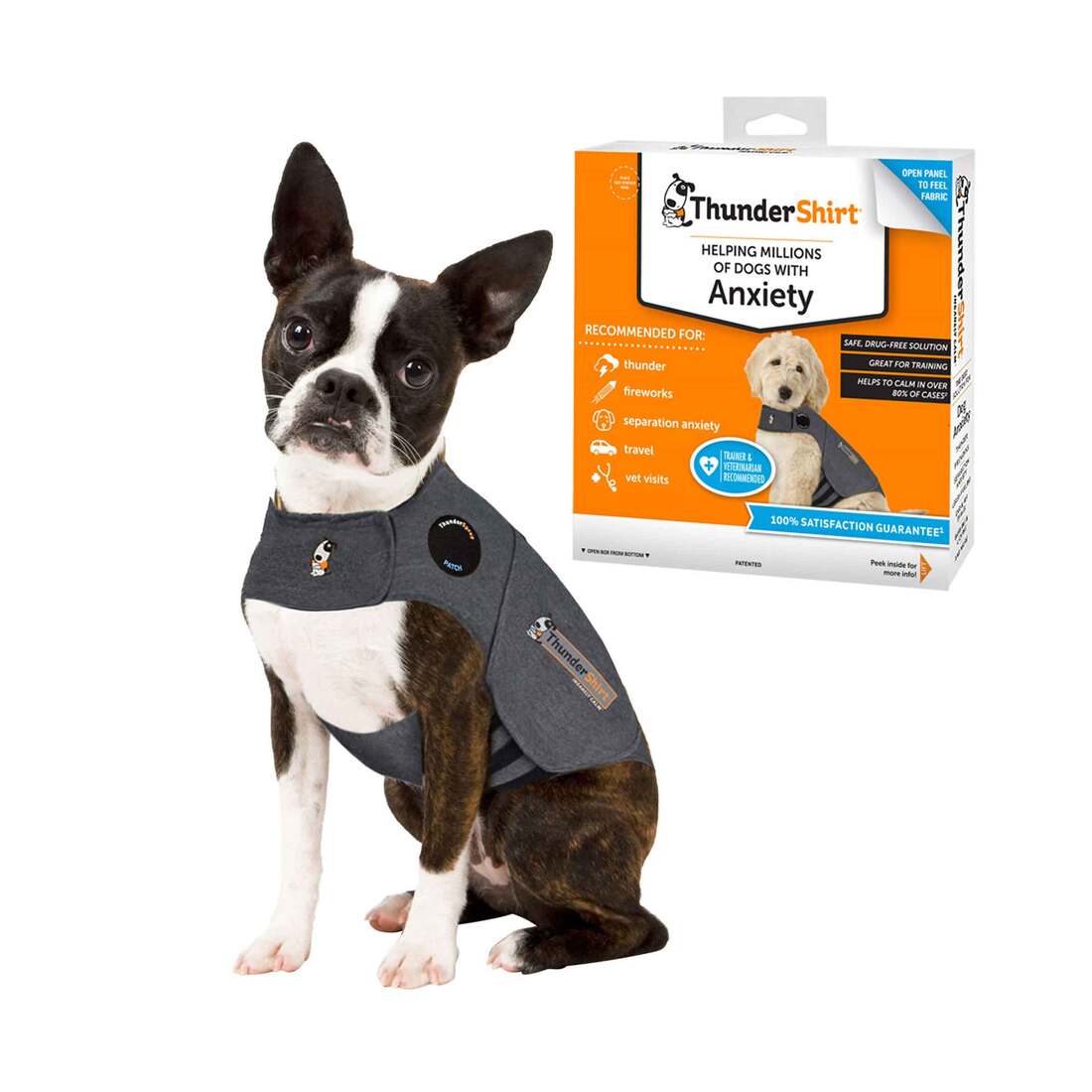 ThunderShirt® Heather Gray Dog Anxiety Jacket - Image 5