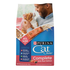 Purina Cat Chow Complete With Salmon Cat Food Dry Formula - 3.15 Pounds