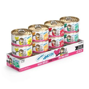 Weruva BFF Minced Natural Wet Cat Food, Batch O' Besties Variety Pack, 3 Ounces