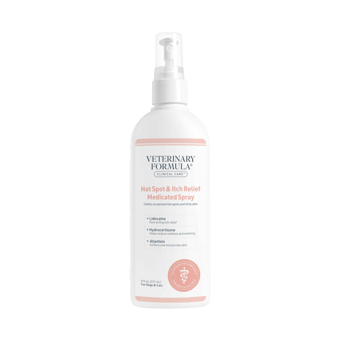 Veterinary Formula Clinical Care Hot Spot & Itch Relief Medicated Dog & Cat Spray, 8 Ounces