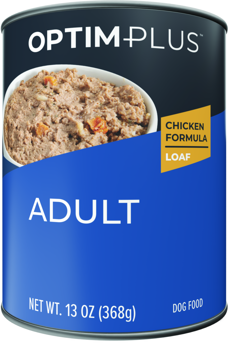 OptimPlus Adult Chicken Formula Wet Dog Food, 13 Ounces