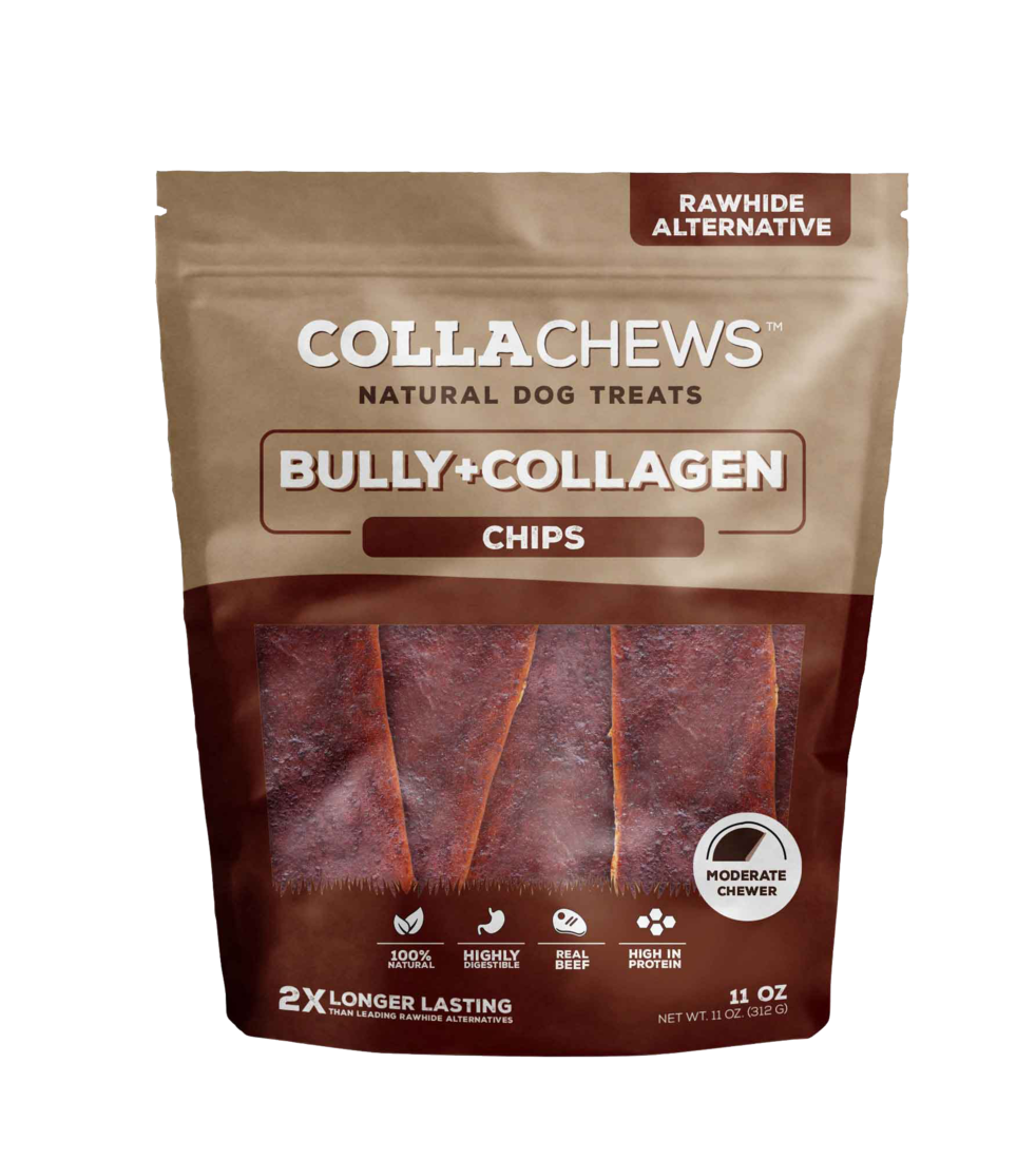 Collachew Collagen Chips Dog Treats, Bully, 11 Ounces
