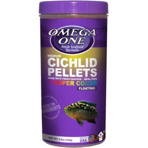 Omega One Cichlid Pellets Medium, 6.5 Ounces
