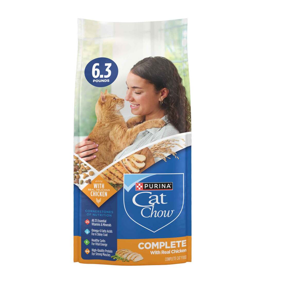 Purina Cat Chow High Protein Dry Cat Food, Complete - Image 3