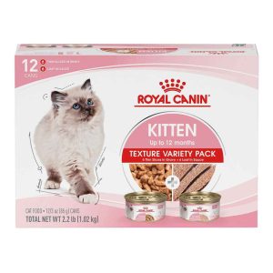 Royal Canin® Feline Health Nutrition Kitten Canned Wet Cat Food Variety Pack, 12 Pack,​ 3 Ounce Cans