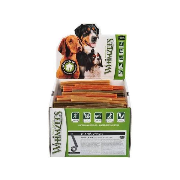Whimzees Paragon Stix Dental Dog Treat, Medium 75 Count