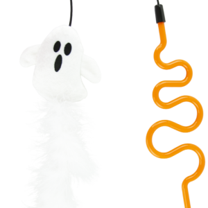 Play On Ghost with Swirl Wand Cat Teaser Toy