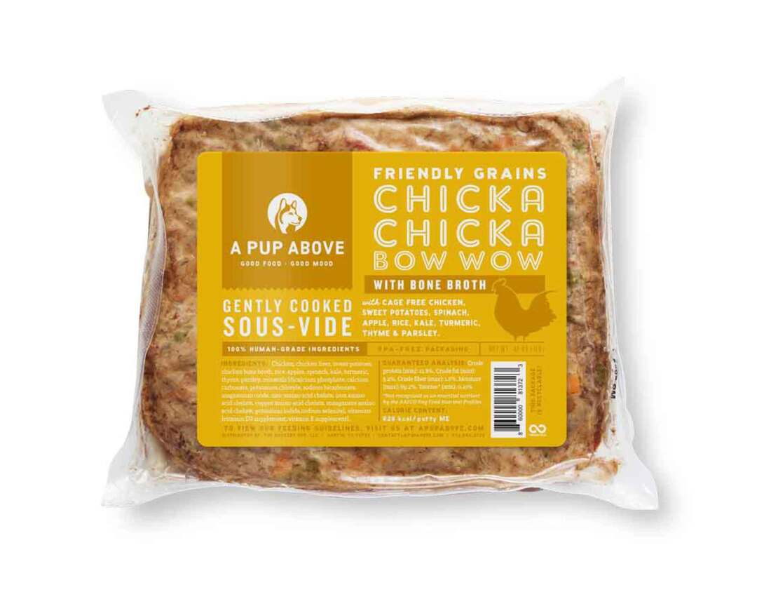 A Pup Above Chicka Chicka Bow Wow Recipe Frozen Gently Cooked Dog Food, 1 Pound Patty - Not Availabl