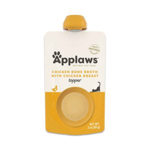 Applaws Natural Wet Cat Food Pouch, Chicken Bone Broth, 3 Ounces
