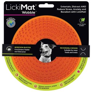 Lickimat Dog Feeding Wobble, Orange