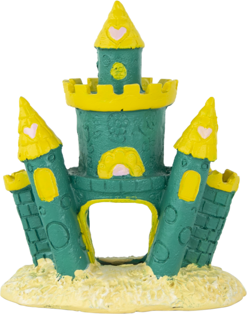 Fins First Aquarium Décor, Heart Castle, Small