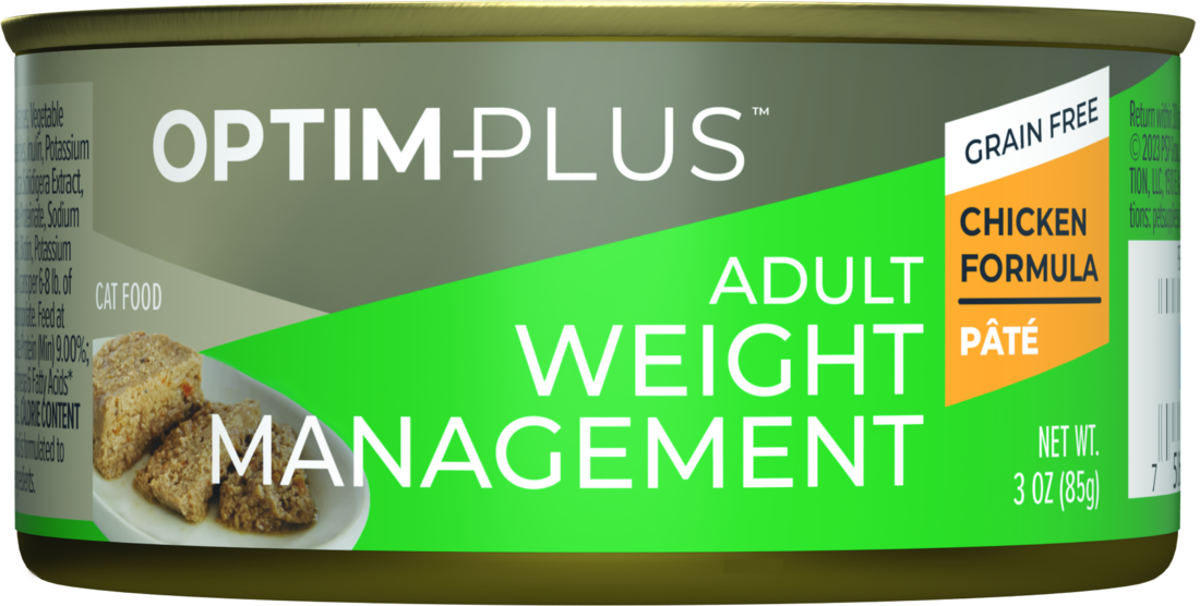 OptimPlus Grain Free Adult Weight Management Chicken Formula Wet Cat Food, 3 Ounces