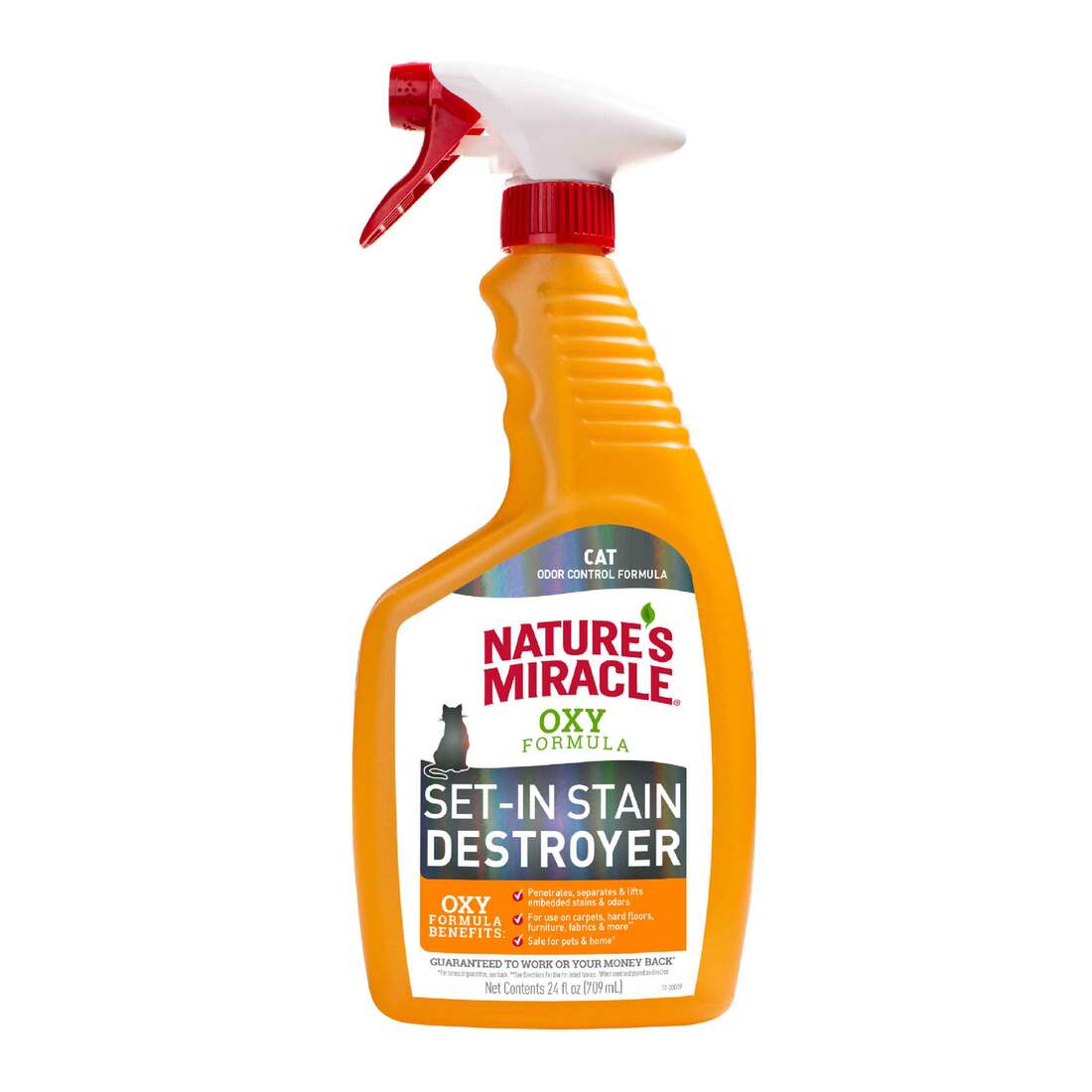 Nature's Miracle Set-In Stain Destroyer For Cat Messes, 24 Ounces