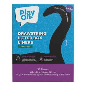 Play On Drawstring Cat Litter Liner Fresh Scent