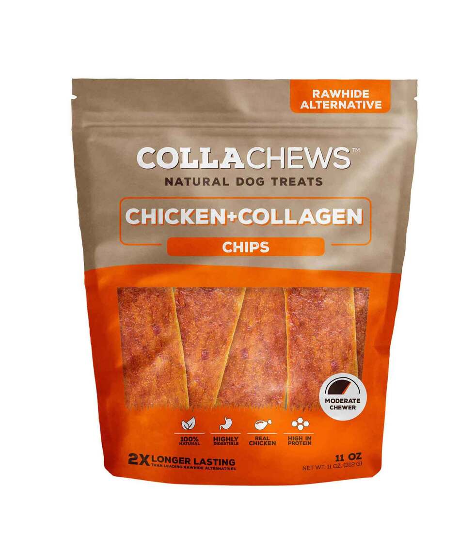 Collachew Collagen Chips Dog Treats, Chicken, 11 Ounces