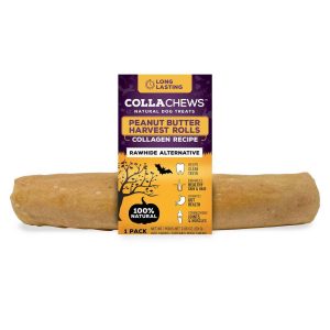 Collachews Peanut Butter Harvest Dog Treat, Medium Roll, 1 Each