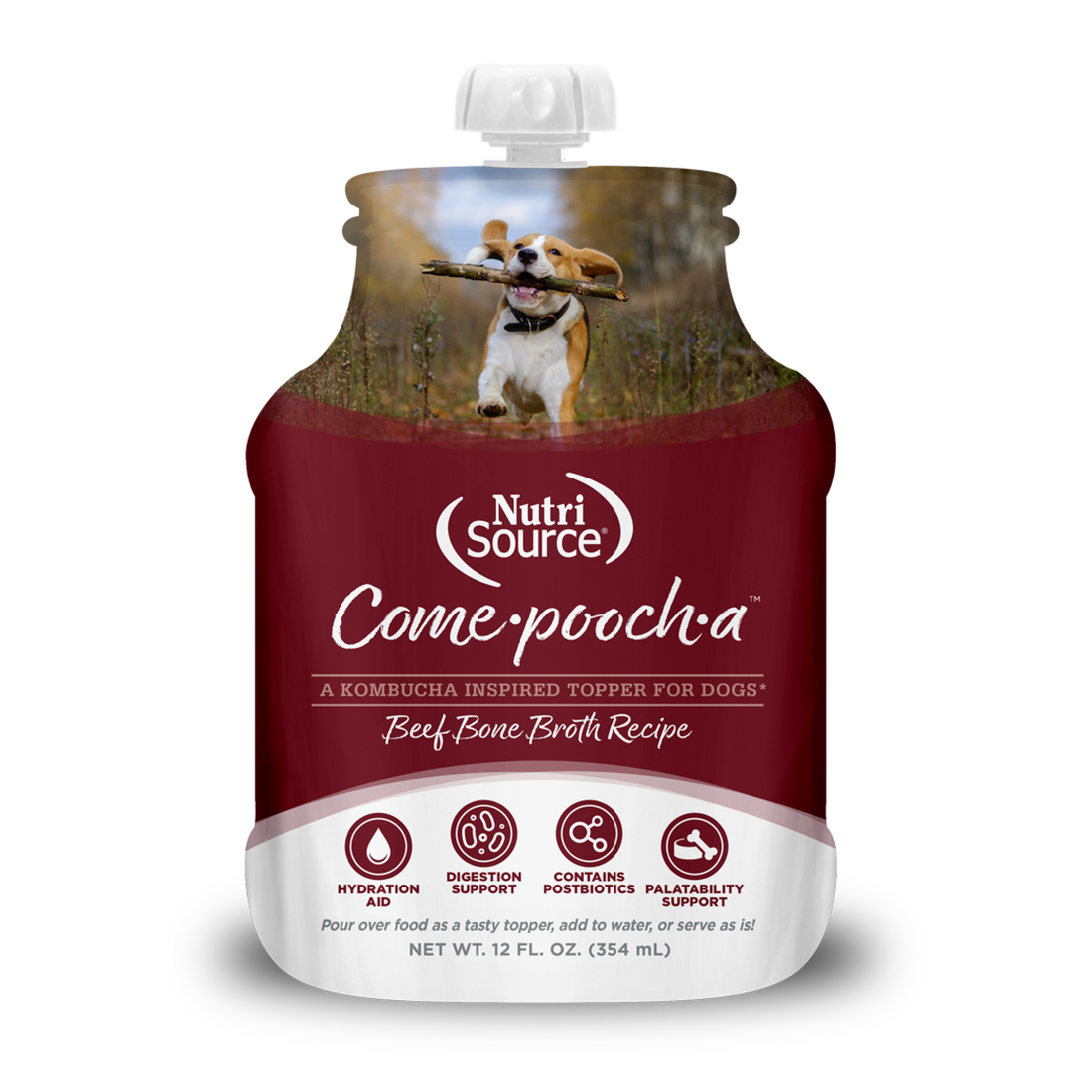 NutriSource Come Pooch A Broth Dog Food Topper, Beef, 12 Ounces