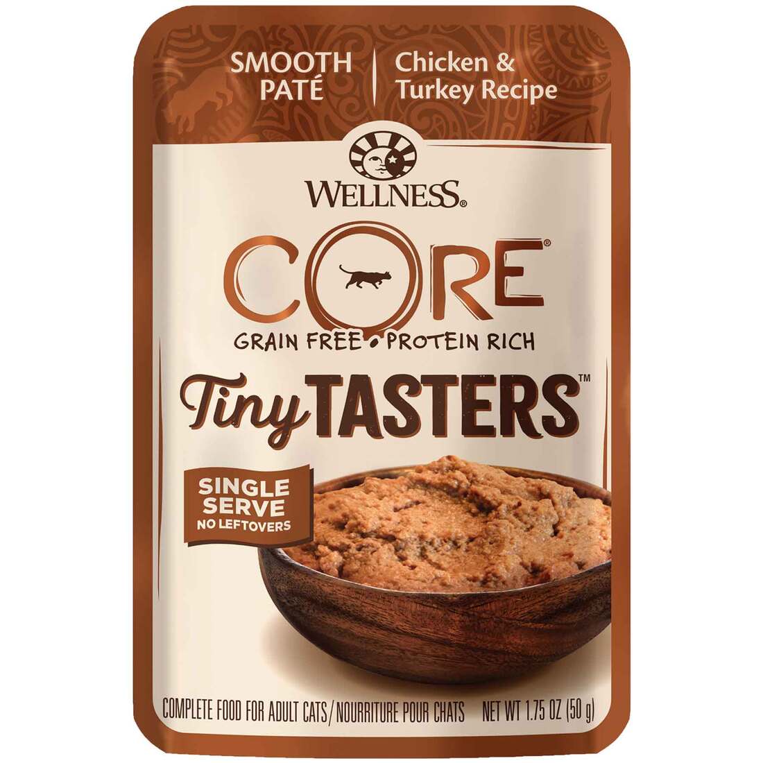 Wellness CORE Tiny Tasters Natural Wet Cat Food, Chicken and Turkey, 1.75 Ounces