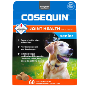 Nutramax Cosequin Senior Joint Health Supplement for Senior Dogs, 60 Soft Chews