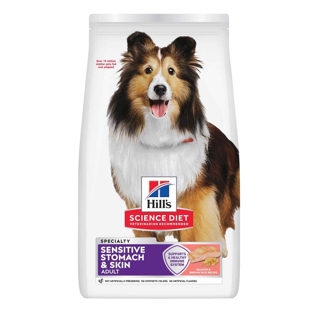 Hill's Science Diet Adult Sensitive Stomach & Sensitive Skin Salmon & Brown Rice Recipe Dry Dog Food - Image 2
