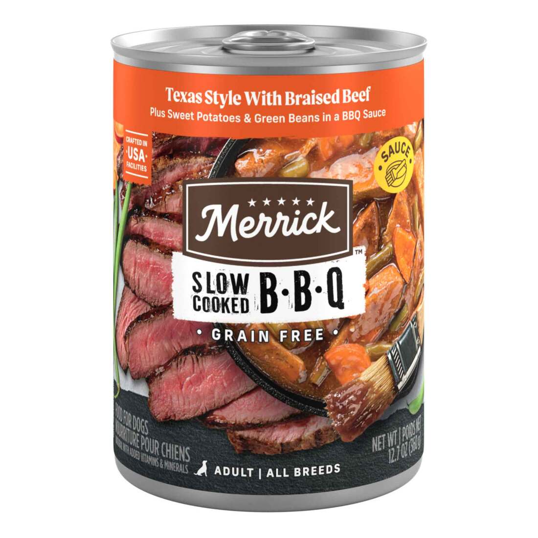 Merrick Grain Free Slow-Cooked BBQ Wet Dog Food - Image 2