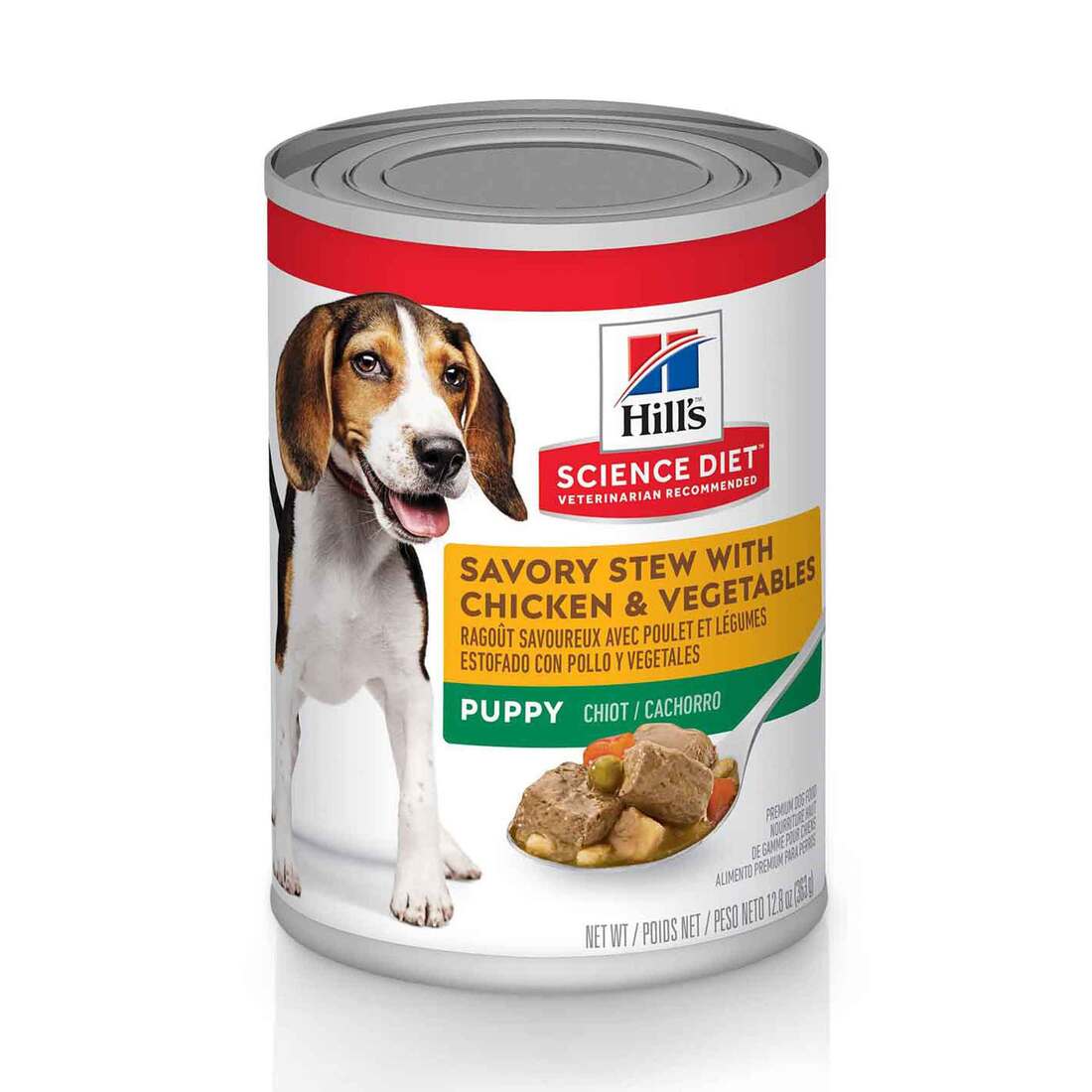 Hill's Science Diet Puppy Savory Stew Wet Dog Food, Chicken & Vegetables, 12.8 Ounce Can