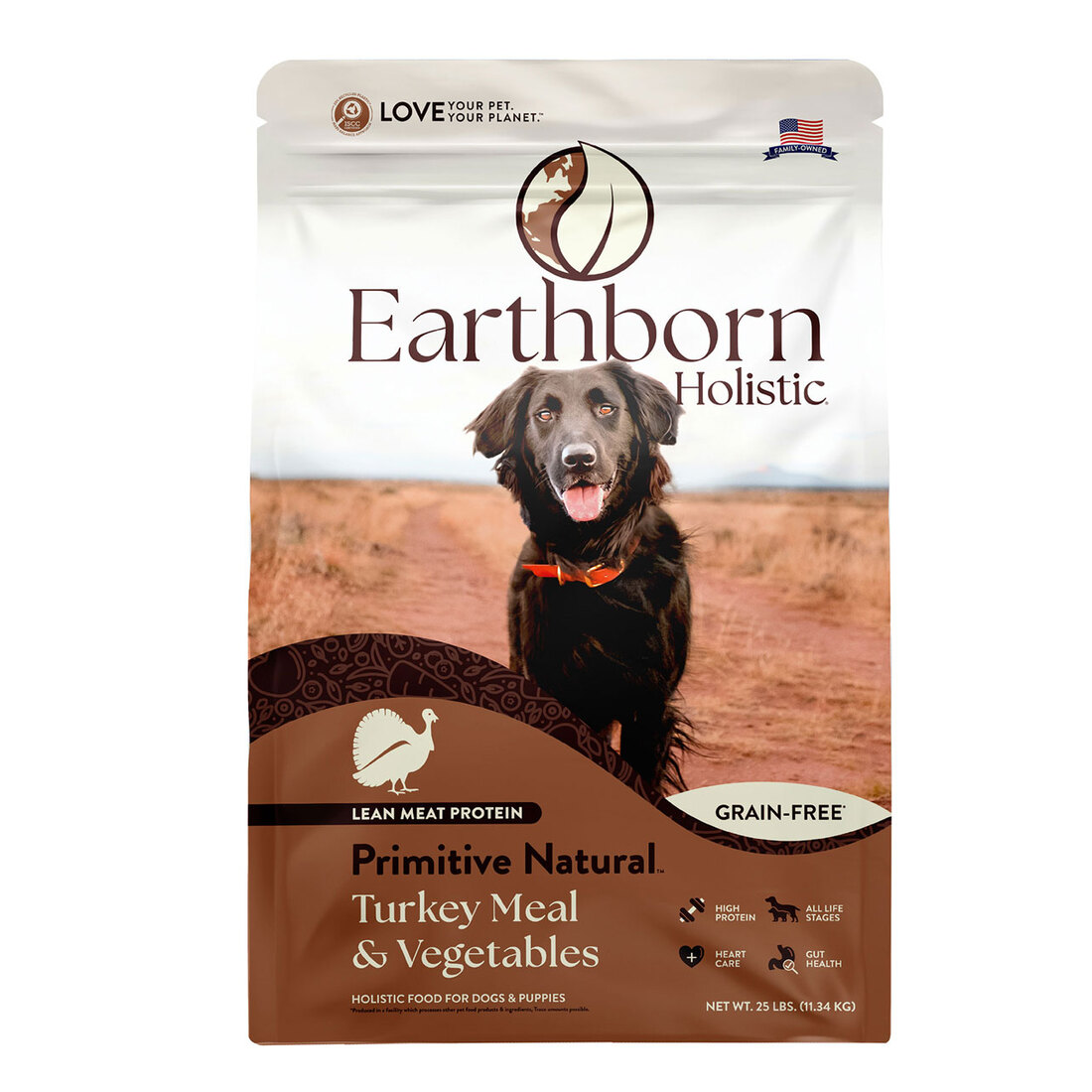 Earthborn Holistic Primitive Natural Turkey Meal & Vegetables Grain-Free Dry Dog Food