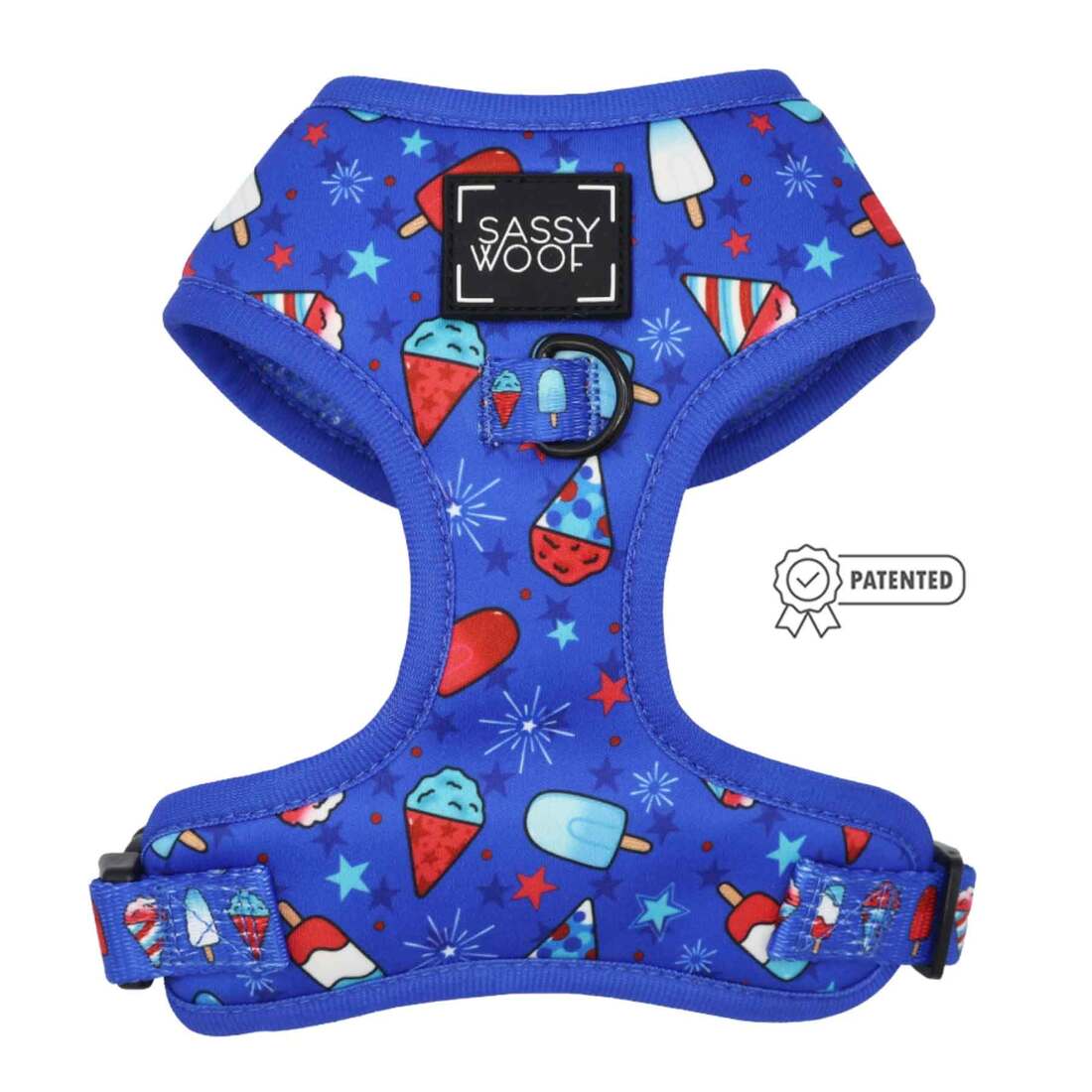 Sassy Woof Adjustable Dog Harness, Barks & Sparks