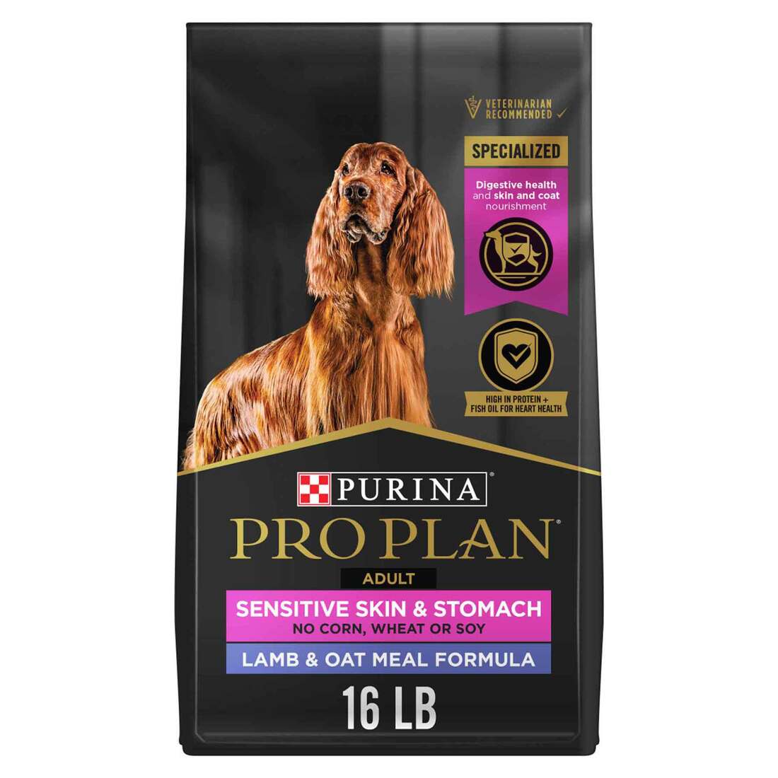 Purina Pro Plan High Protein, Sensitive Skin and Sensitive Stomach Dry Dog Food, Lamb & Oat Meal For - Image 2