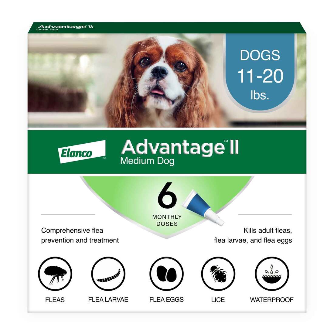 Advantage II Flea Treatment Medium Dog - Image 2