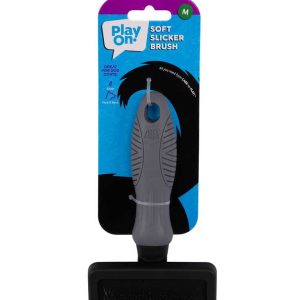 Play On Soft Slicker Brush Metal Pin, Medium