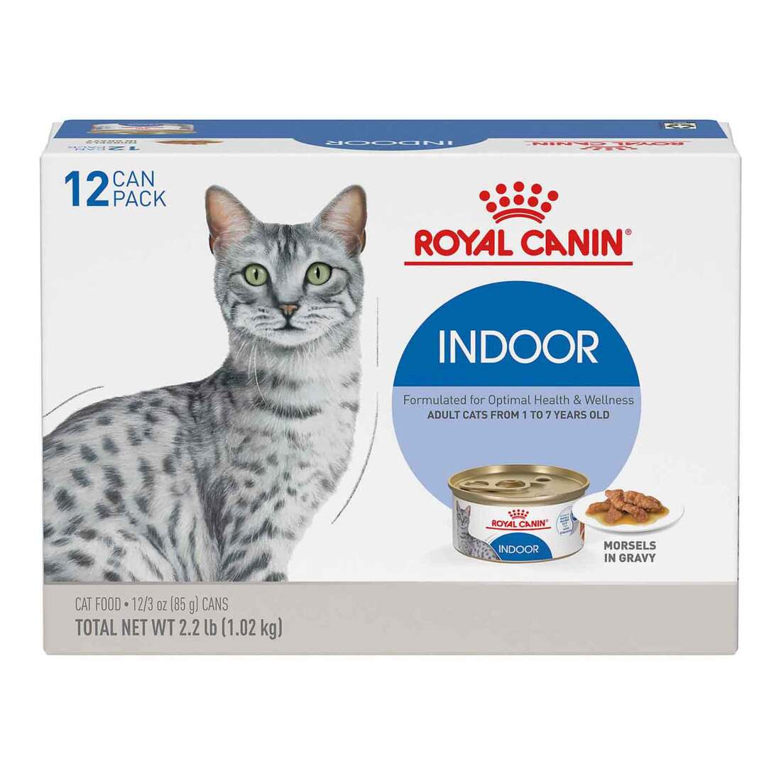 Royal Canin® Feline Health Nutrition™ Indoor Adult Morsels in Gravy Wet Cat Food, 3 Ounces, 12-Pack