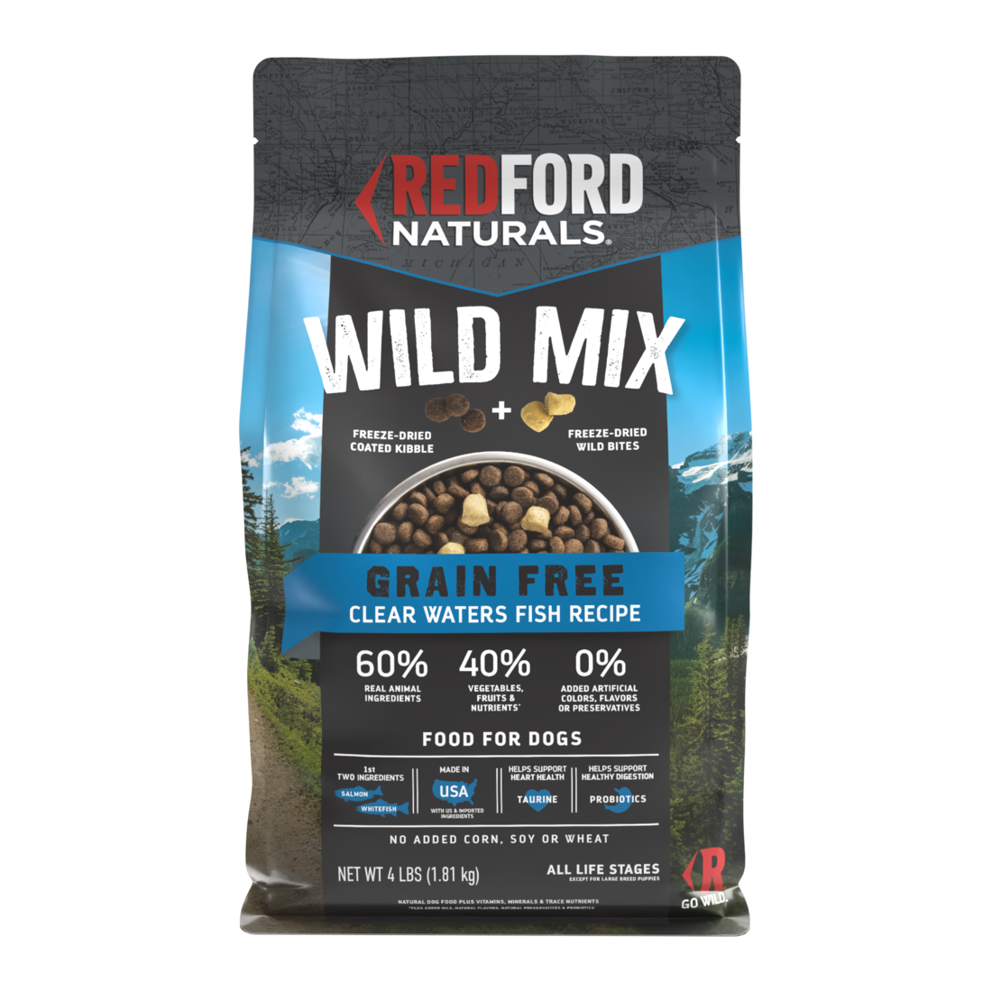 Redford Naturals Wild Mix Grain Free Dog Food, Clear Waters Fish Recipe - Image 2