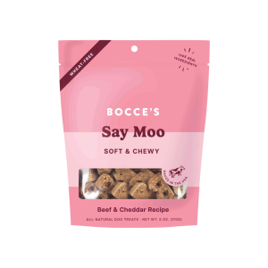 Bocces Bakery Say Moo Soft & Chewy Dog Treats, 5 Ounces